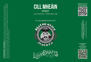 Lovedraft's Brewing Co Cil Mheain Stout April 2022