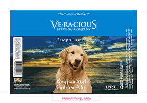 Veracious Brewing Company Lucy's Last Call Belgian Style Golden Ale April 2022