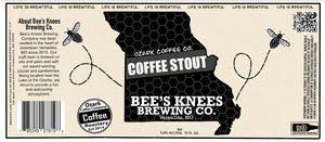 Bee's Knees Brewing Co, LLC Ozark Coffee Stout April 2022