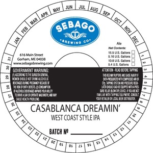 Sebago Brewing Co Casablanca Dreamin'