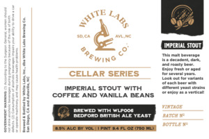 Imperial Stout Wlp006 Bedford British Ale Yeast