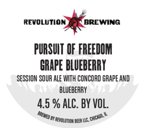 Revolution Brewing Pursuit Of Freedom Grape Blueberry April 2022