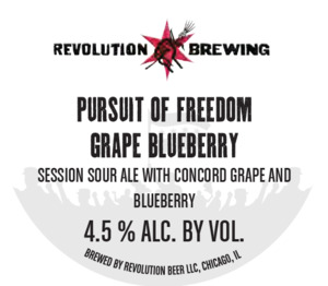 Revolution Brewing Pursuit Of Freedom Grape Blueberry