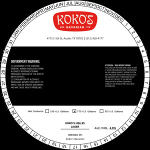 Koko's Helles Lager 