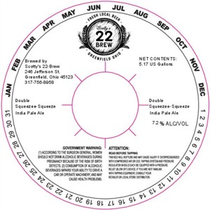 Scottys 22-brew Double Squeezee-squeeze April 2022