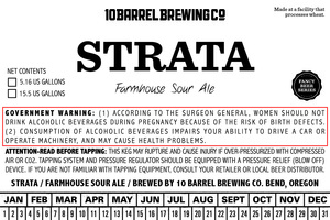 10 Barrel Brewing Co. Strata April 2022