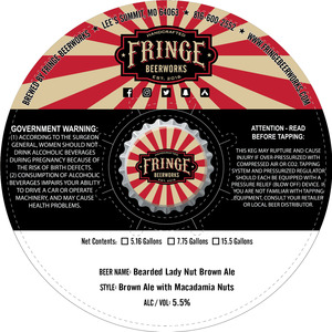 Fringe Beerworks Bearded Lady Nut Brown Ale April 2022