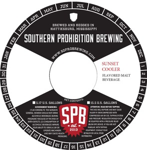 Southern Prohibition Brewing Sunset Cooler