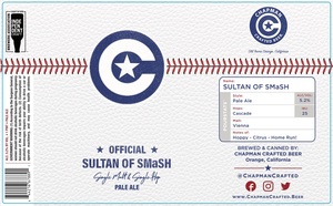 Chapman Crafted Beer Sultan Of Smash April 2022