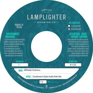 Lamplighter Brewing Co. Altitude Sickness