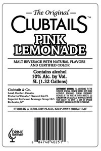 Clubtails Pink Lemonade April 2022