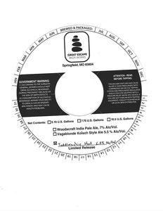 Great Escape Beer Works Toddlerachie Stout