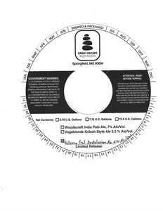 Great Escape Beer Works Galloway Trail Dunkelweizen