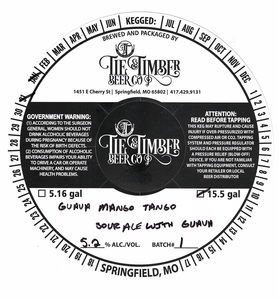 Tie & Timber Beer Co Guava Mango Tango Sour Ale April 2022