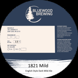 1821 Mild English Style Dark Mild Ale