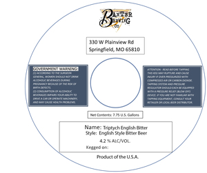 Triptych English Bitter English Style Bitter