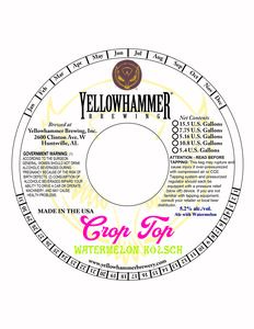 Yellowhammer Brewing, Inc. Crop Top April 2022