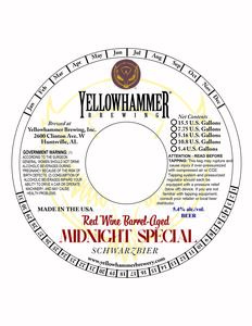 Yellowhammer Brewing, Inc. Red Wine Barrel-aged Midnight Special April 2022
