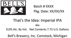 Bell's That's The Idea: Imperial IPA April 2022