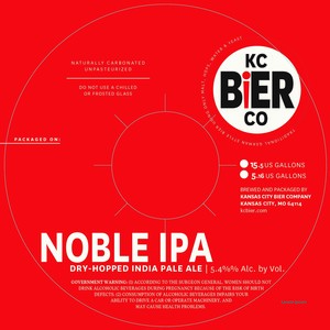 Kansas City Bier Company Noble IPA