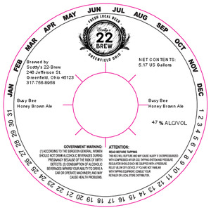 Scotty's 22-brew Busy Bee April 2022