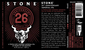 Stone 26 Anniversary Imperial Ipa 