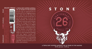 Stone 26 Anniversary Imperial Ipa 