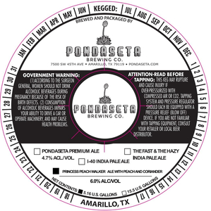 Pondaseta Brewing Co. Princess Peach Walker