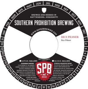Southern Prohibition Brewing Rice Pilsner