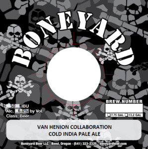 Boneyard Beer Van Henion