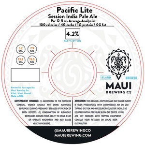 Maui Brewing Co. Pacific Lite Session India Pale Ale