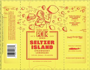 Peconic County Brewing Seltzer Island Strawberry Lemonade April 2022