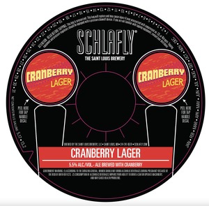 Schlafly Cranberry Lager April 2022