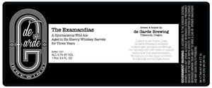 De Garde Brewing The Examandias April 2022