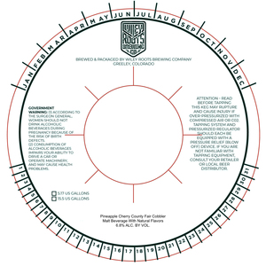 Wiley Roots Brewing Company Pineapple Cherry County Fair Cobbler April 2022