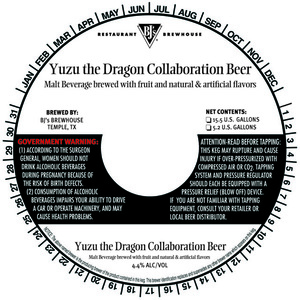 Bj's Yuzu The Dragon Collaboration Beer
