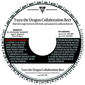 Bj' Yuzu The Dragon Collaboration Beer