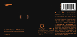 Finback Parentheses: Hazelnut April 2022