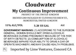 Cloudwater My Continuous Improvement April 2022