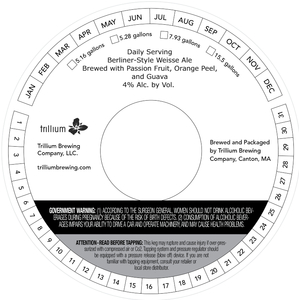 Trillium Brewing Daily Serving: Passion Fruit, Orange Peel & Guava April 2022