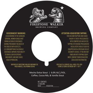 Firestone Walker Brewing Company Mocha Dolce Stout