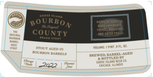 Goose Island Beer Co. Goose Island Bourbon County Brand Stout April 2022