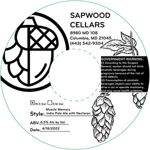 Sapwood Cellars Muscle Memory