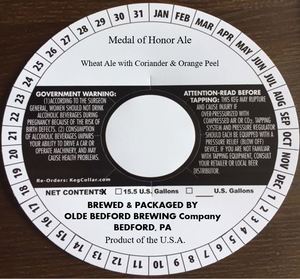 Olde Bedford Brewing Company Medal Of Honor Ale April 2022