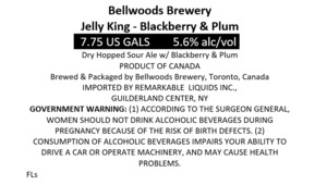 Bellwoods Brewery Jelly King - Blackberry & Plum
