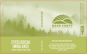 Back Forty Beer Co. Birmingham Cycological Imbalance April 2022