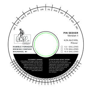 Humble Forager Brewing Company Pin Seeker Pilsner