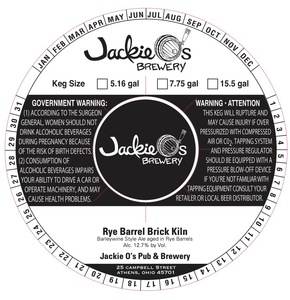 Jackie O's Rye Barrel Brick Kiln