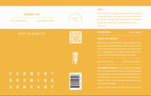 Top Ferment Summer IPA April 2022