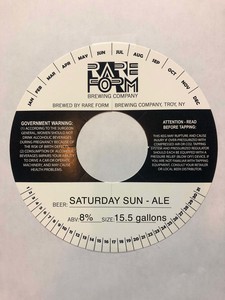 Rare Form Brewing Company Saturday Sun Ale